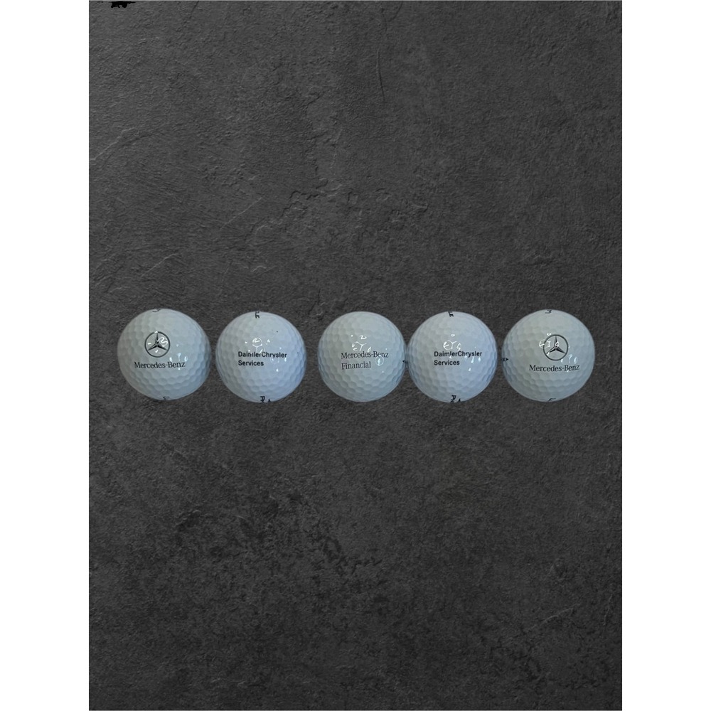 Titleist Pinnacle Golf Balls Mercedes-Benz DaimlerChrysler White 5pc